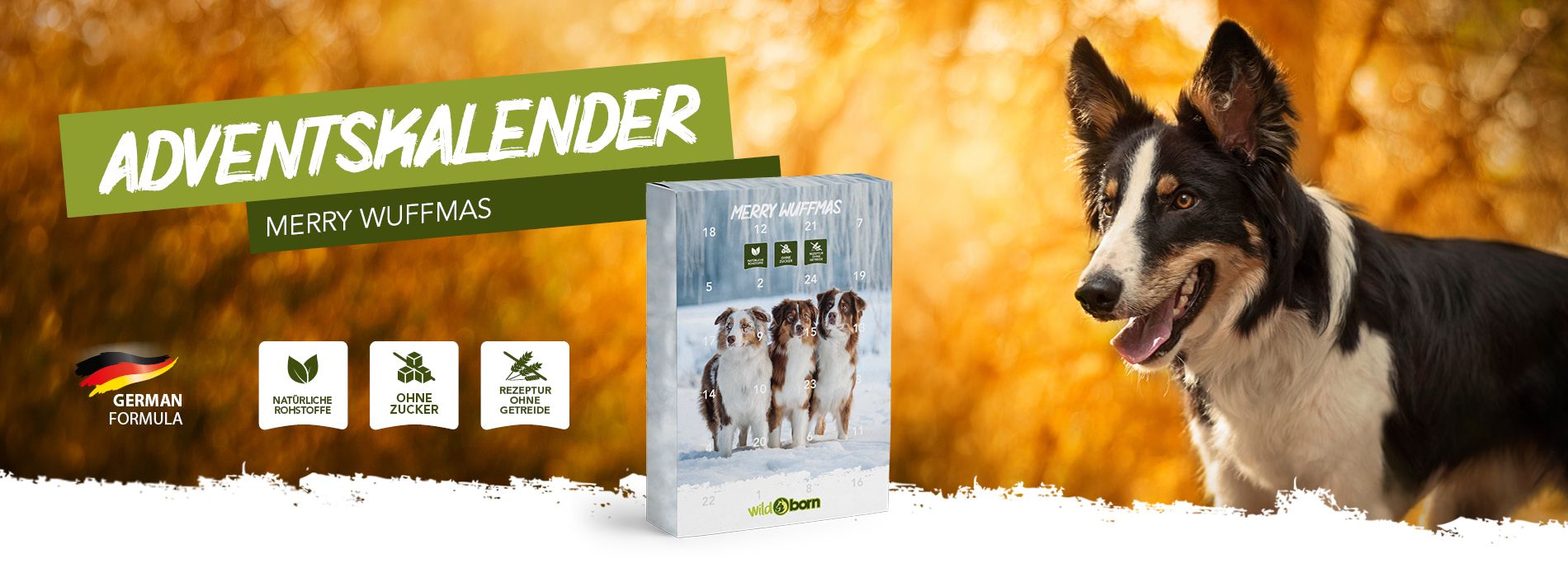 Wildborn Adventskalender für Hunde Wildborn Adventskalender für Hunde „Merry Wuffmas“