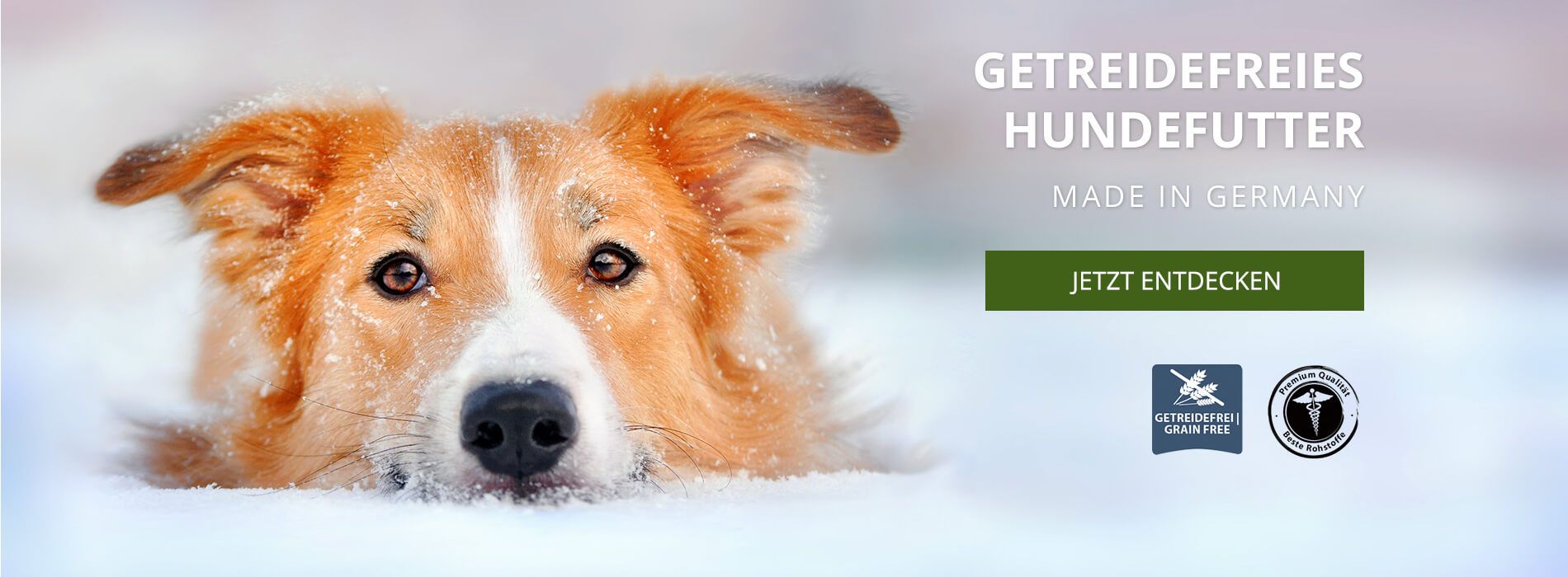 Getreidefreies Hundefutter mit bis zu 75 Fleisch