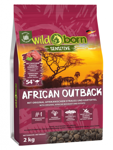 Wildborn African Outback mit Strauenfleisch 2 kg