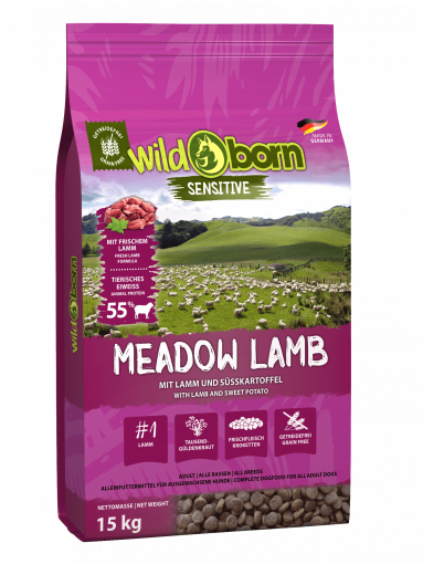 Wildborn Meadow Lamb 15kg mit Lamm