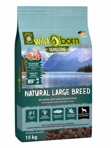 Wildborn Natural Large Breed 15kg für große Hunderassen