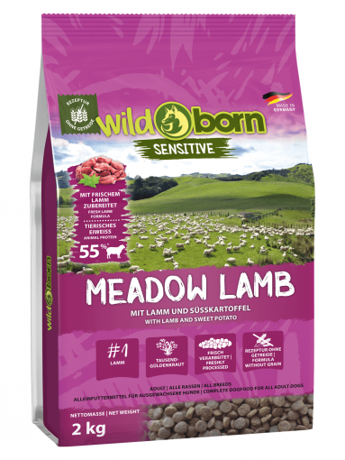 Wildborn Meadow Lamb 2 kg mit Lamm