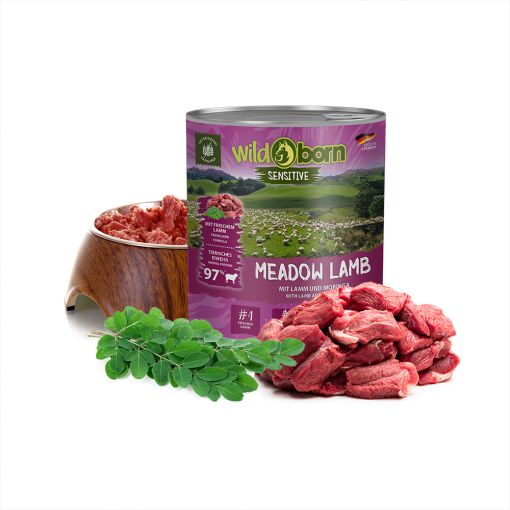 Wildborn Meadow Lamb Nassfutter mit Lammfleisch 6 x 800 g