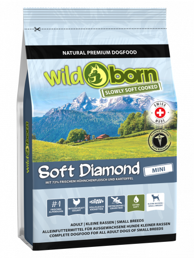 Wildborn SOFT DIAMOND MINI mit frischem Alpenhühnchen 4 kg 
