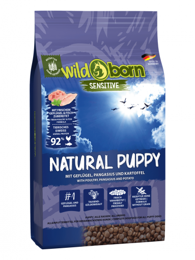 Wildborn Natural Puppy mit Geflügel & Pangasius 8kg