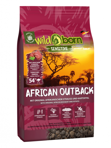 Wildborn African Outback mit Strauenfleisch 8 kg