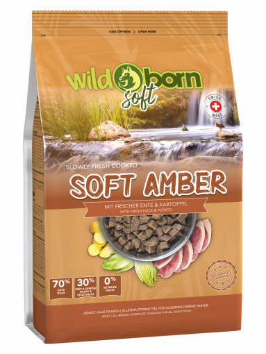 Wildborn SOFT AMBER mit frischem Schweizer Entenfleisch 1 kg 