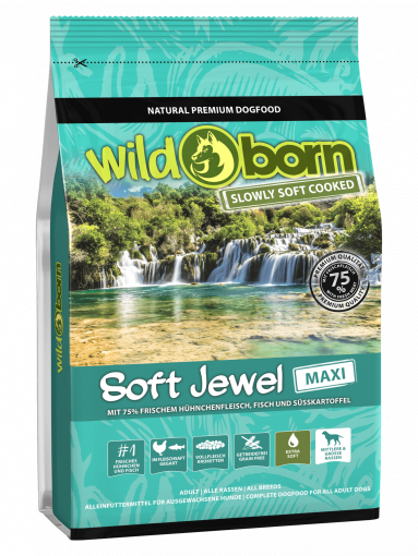 Wildborn SOFT JEWEL MAXI mit frischem Hhnchen & Fisch 1,5 kg