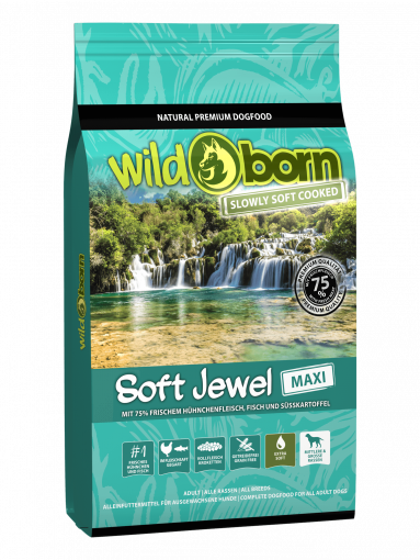 Wildborn SOFT JEWEL MAXI mit frischem Hhnchen & Fisch 12 kg