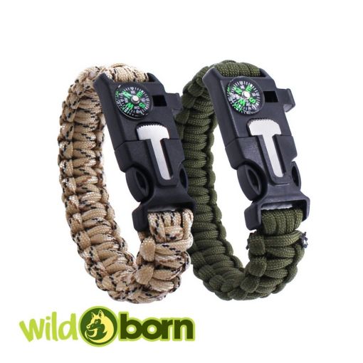 Wildborn Armband Wildnis 5 in 1 Multifunktionsarmband