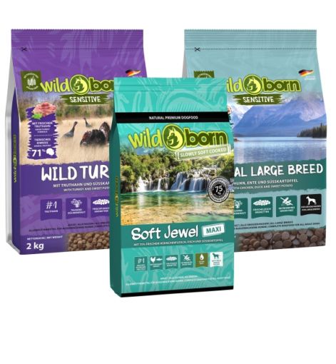 WILDBORN getreidefreies Hundefutter Vorteilspaket fr grosse Rassen