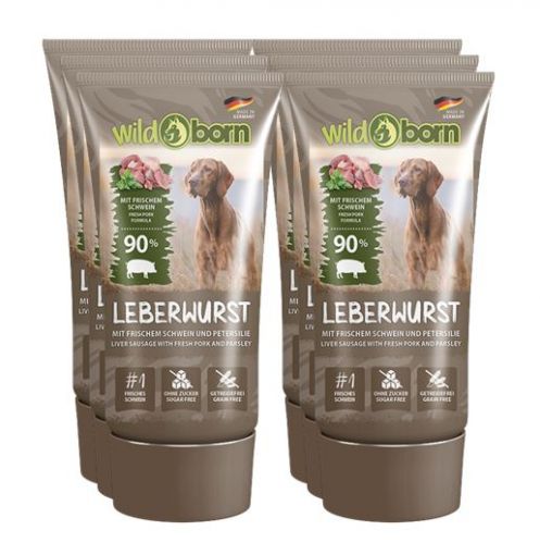 Wildborn Premium Leberwurst aus der Tube 12 x 75 g