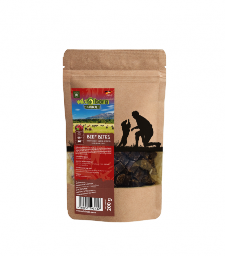 Wildborn Natural Beef Bites Hundesnack 200 g