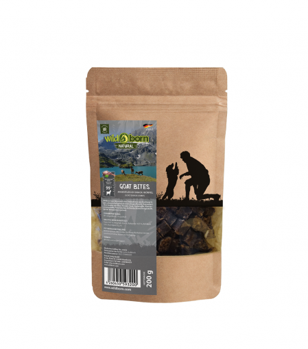 Wildborn Natural Goat Bites Hundesnack 200 g