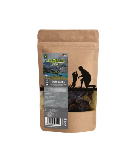 Wildborn Natural Goat Bites Hundesnack 200 g 