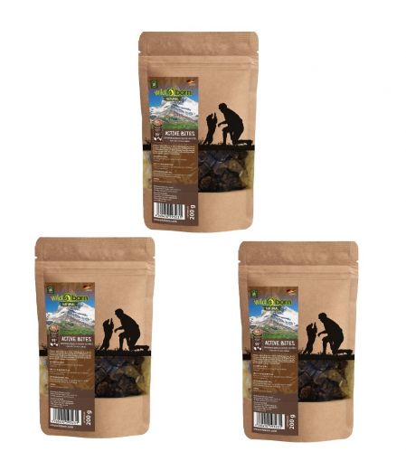 Wildborn Natural Active Bites Hundesnack 3 x 200 g