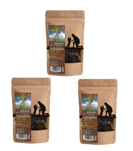 Wildborn Natural Active Bites Hundesnack 3 x 200 g 