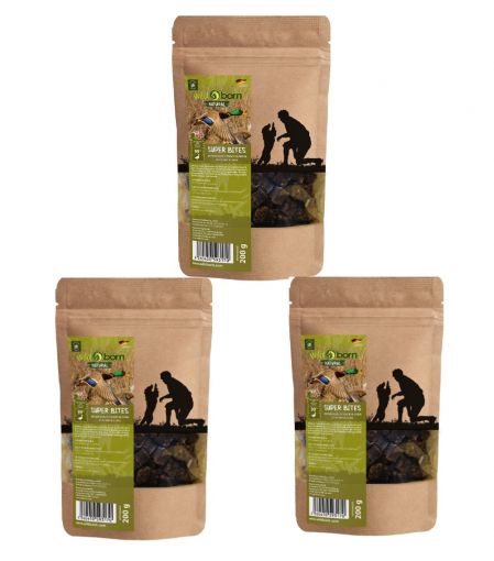 Wildborn Natural Super Bites Hundesnack 3 x 200 g