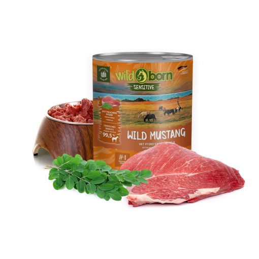 Wildborn Wild Mustang Nassfutter mit Pferdefleisch 6 x 800 g