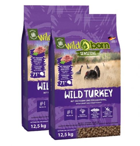 Wildborn Wild Turkey mit Truthahn 2 x 12,5 kg Doppelpack