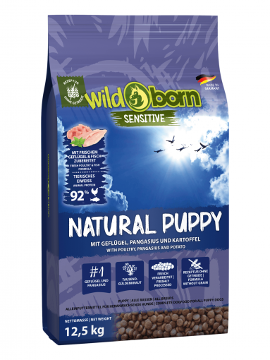 Wildborn Natural Puppy mit Geflügel & Pangasius 12,5 kg