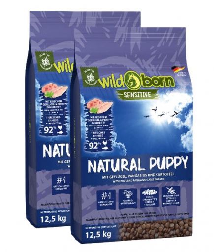 Wildborn Natural Puppy mit Geflgel & Pangasius 2 x 12,5 kg Doppelpack