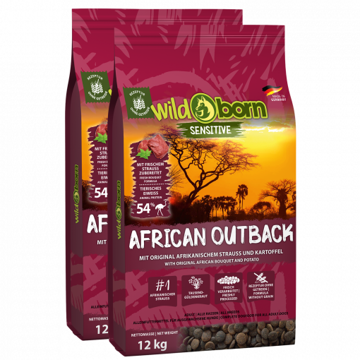 Wildborn African Outback Doppelpack 2 x 12 kg