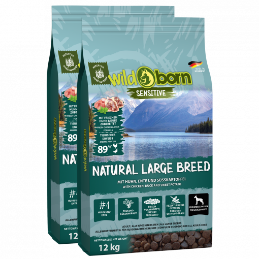 Wildborn Natural Large Breed Doppelpack 2 x 12 kg