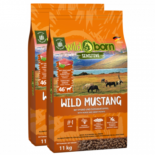 Wildborn Wild Mustang Doppelpack 2 x 11 kg
