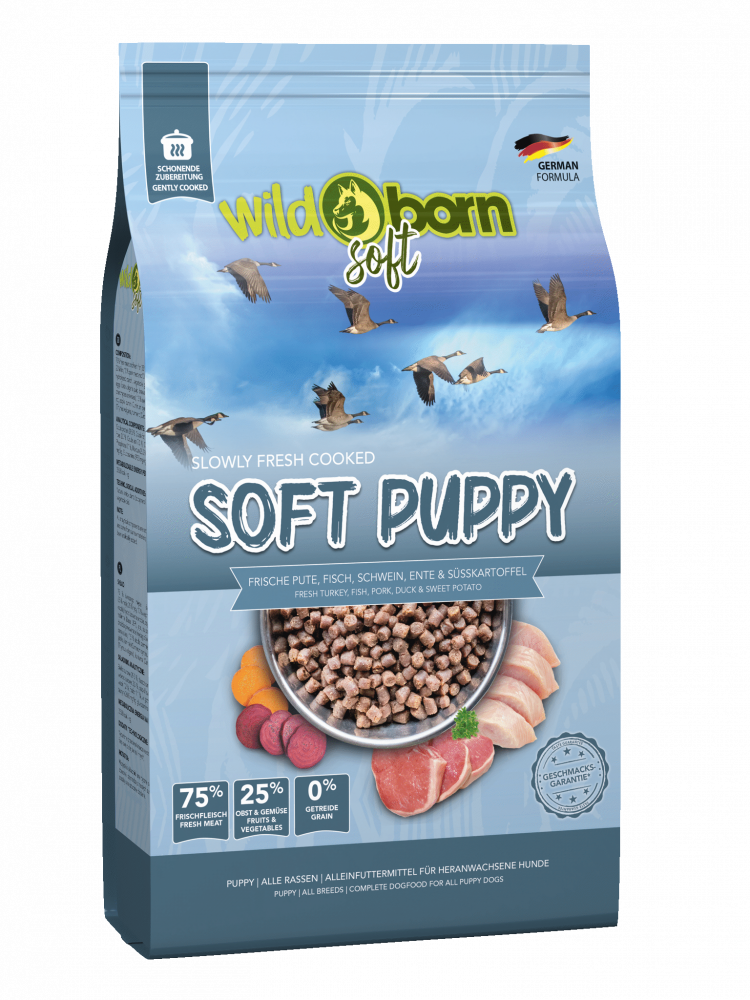 Welpenfutter getreidefrei WILDBORN Soft Puppy 4 kg Soft Hundefutter