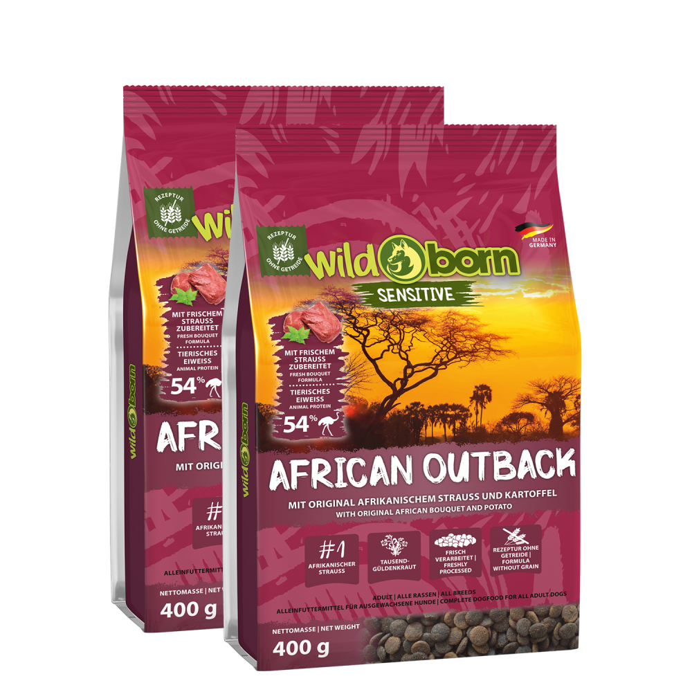 Wildborn African Outback 400 g | mit Straußenfleisch