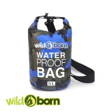 Wildborn wasserfester Rollbeutel 5 Liter Waterproof bag / Seesack aus PVC Wildborn wasserfester Rollbeutel 5 Liter Waterproof bag / Seesack aus PVC